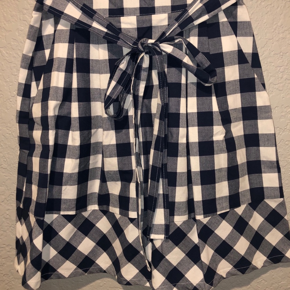 Birds of North America gingham skirt size 8